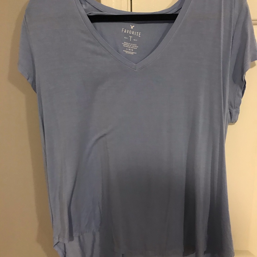 American Eagle light blue favorite tee